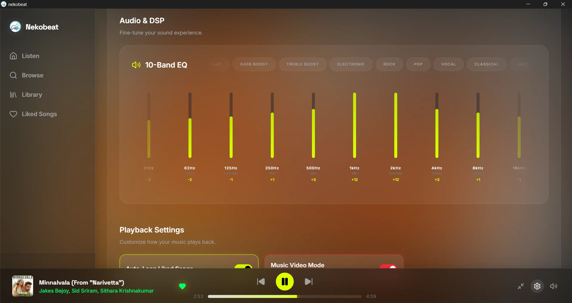 NekoBeat 10-Band DSP Equalizer